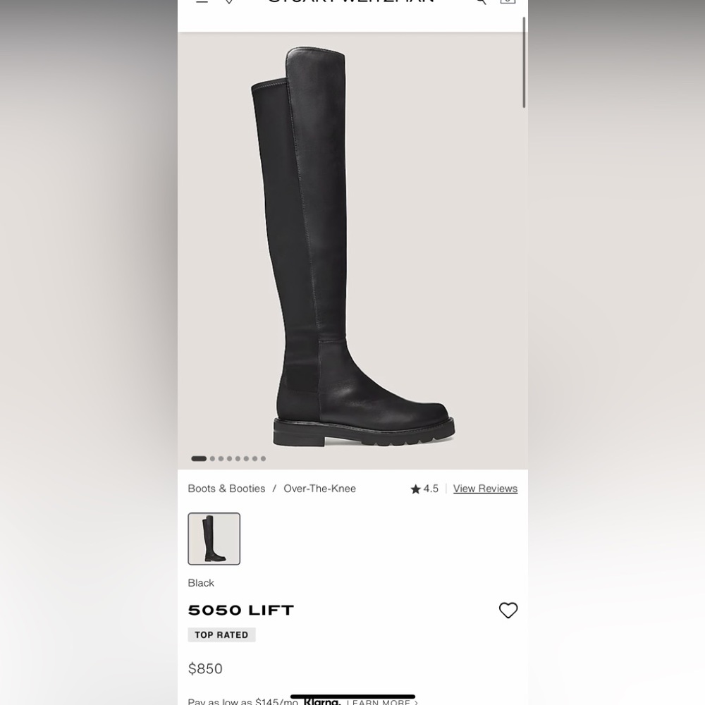 Stuart Weitzman 50/50 lift